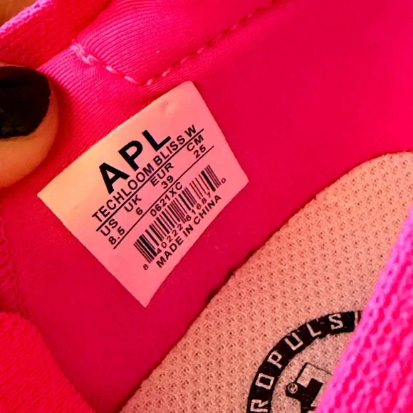 Free People APL Techloom Bliss Sneaker Mesh Pink Rose Dust size 8.5 - Picture 9 of 12